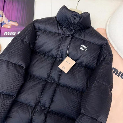 Shiny Black Puffer Jacket