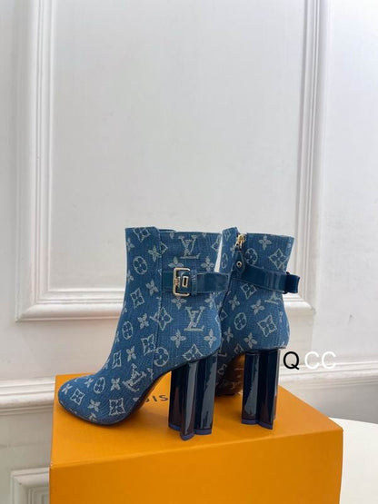 Denim Ankle Boots