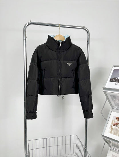 Short Black Down Jacket